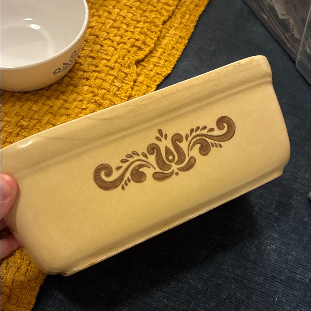 Pfaltzgraff Tan and Brown Decorative Dish